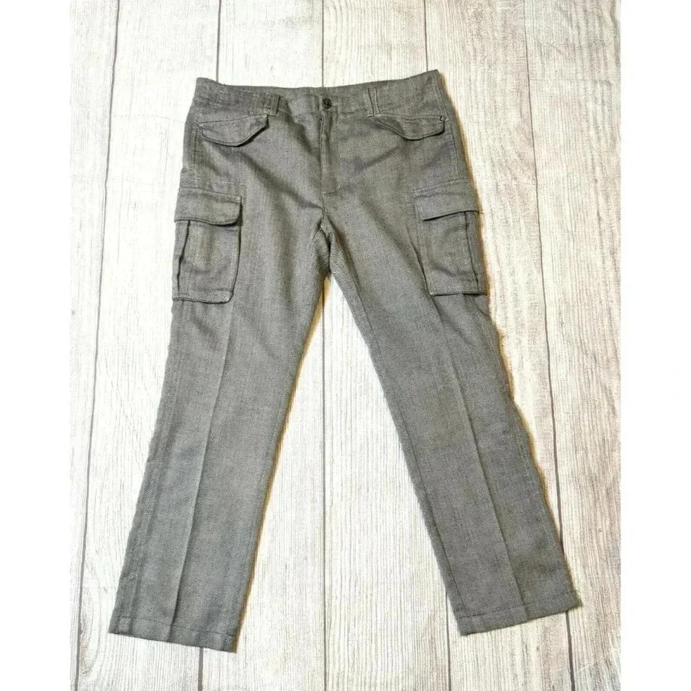 WD.NY Black Womens Cargo‎ Dress Pants Sz 34 W 32L